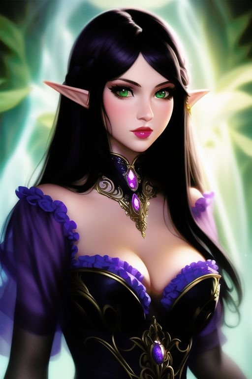 NovelAI generated image of a Pretty Girl Elf