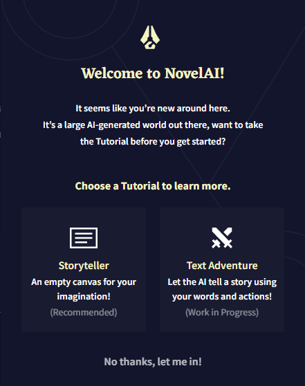 Welcome to NovelAI