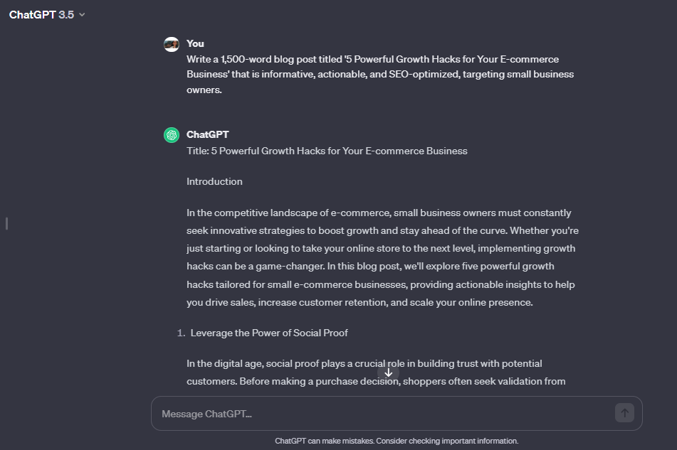 Make Money With Chat GPT through Content Writing (Prompt)